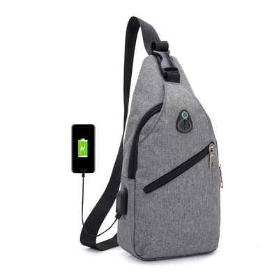 Usb Şarj Portlu Çok Amaçlı Crossbody Sling Çanta Oxford Kumaş Suya Dayanıklı