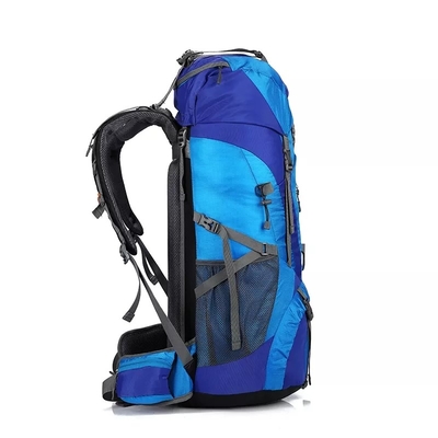 Ransel Dağı Suya Dayanıklı Trekking Sırt Çantası Polyester 70 Litre Sırt Çantası ISO