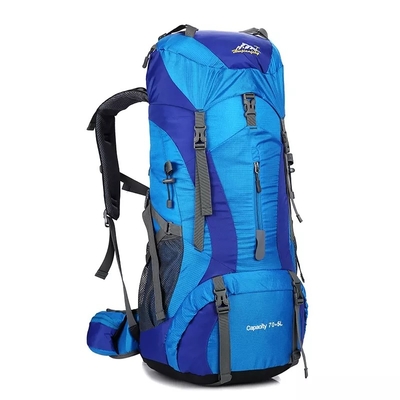 Ransel Dağı Suya Dayanıklı Trekking Sırt Çantası Polyester 70 Litre Sırt Çantası ISO