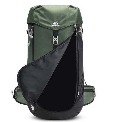 Açık 50L Su Geçirmez Sırt Çantası ODM Ultralight Kamp Sırt Çantası Naylon
