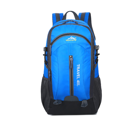 Turuncu 40L Suya Dayanıklı Sırt Çantası 55cm USB Şarj Deliği ile Kamp Seyahat Sırt Çantası