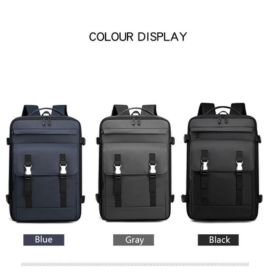 31x22x47cm Seyahat İş Sırt Çantası ISO Su Geçirmez Okul Sırt Çantası USB Şarj Portu