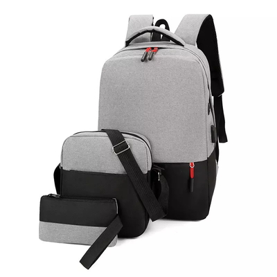 BSCI 3 In 1 Set Sırt Çantası Dizüstü Bilgisayar Hırsızlık İş Sırt Çantası, USB Şarj Portu ile