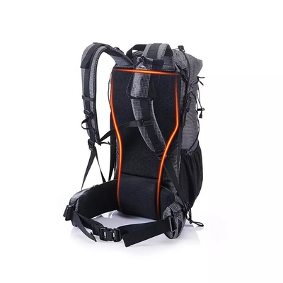 Siyah ODM Su Geçirmez Yürüyüş Sırt Çantası 65 Litre Dağ Tırmanma Sırt Çantası Outdoor