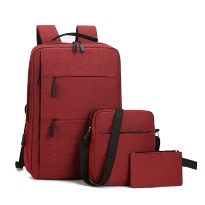 İş Erkekler Sırt Çantası Set Popüler Okul 3 Takım Sırt Çantası 42*30*12cm