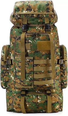 BSCI Naylon Camo Yürüyüş Sırt Çantası 75L Seyahat Kamp Sırt Çantası Erkek Kadın