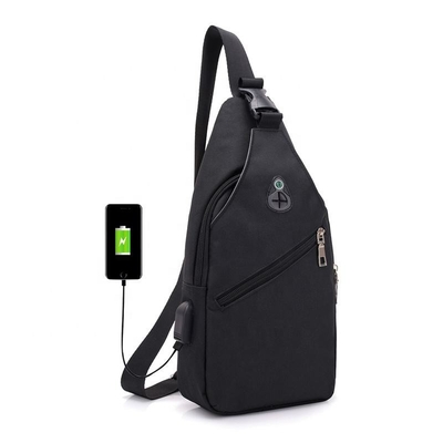 Usb Şarj Portlu Çok Amaçlı Crossbody Sling Çanta Oxford Kumaş Suya Dayanıklı