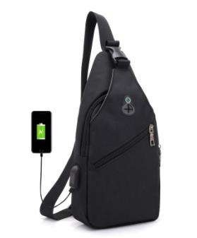 Moda Crossbody Sling Sırt Çantası Erkekler İçin Büyük Kapasiteli Spor Göğüs Çantası