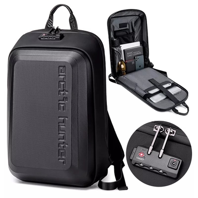 EVA Hard Case Usb Şarj Portlu Suya Dayanıklı İş Sırt Çantası Polyester
