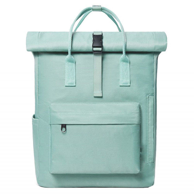 Tuval Özel Logo Su Geçirmez Rolltop Çanta 40cm Rolltop Dizüstü Bilgisayar Sırt Çantası
