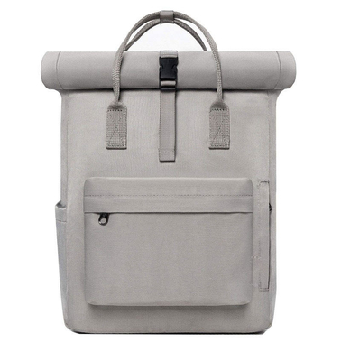 Tuval Özel Logo Su Geçirmez Rolltop Çanta 40cm Rolltop Dizüstü Bilgisayar Sırt Çantası