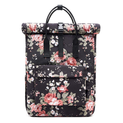 Tuval Özel Logo Su Geçirmez Rolltop Çanta 40cm Rolltop Dizüstü Bilgisayar Sırt Çantası