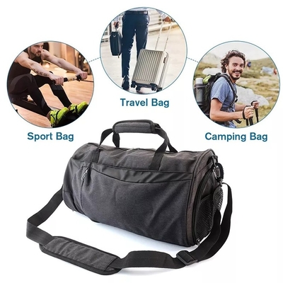 Islak Cep Ayakkabı Bölmesi ile Polyester Hırsızlığa Karşı Seyahat Çantası Spor Çantası