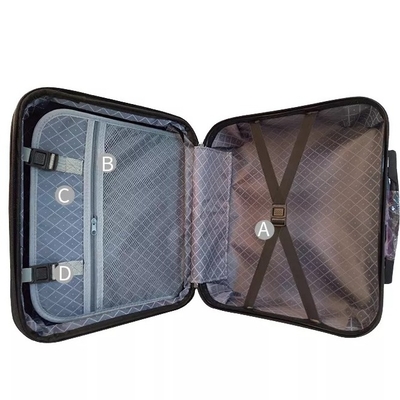 Suya Dayanıklı Seyahat Bagajı Hardshell Yatılı Bavul 18 İnç Kilitli