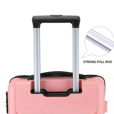 Polyester Astarlı Sert Kabuk Bavul Seti 24'' Arabalı Valiz Tsa Bagaj Kilidi 3 Parça Pp Carry On
