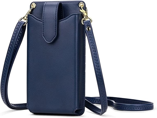 Küçük Cep Telefonu Crossbody Cüzdan Suni Deri Malzeme Cep Telefonu Tutacağı